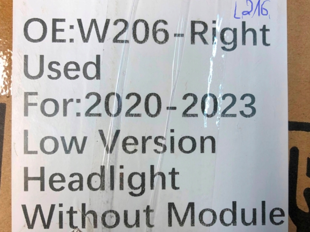 фото №12, Комплектна лампа права full led high performance low version do w206 europa