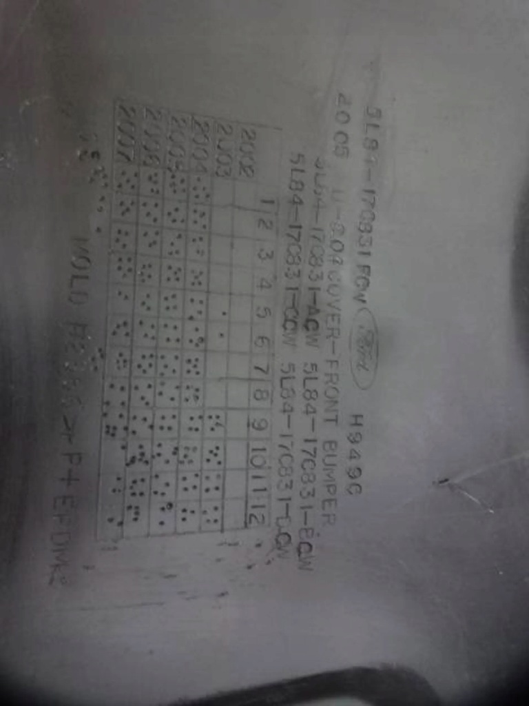 фото №9, Бампер перед ford escape 05-07 5l8417c831