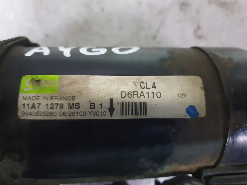 фото №5, Стартер 28100-yv010 toyota aygo 1.4 hdi