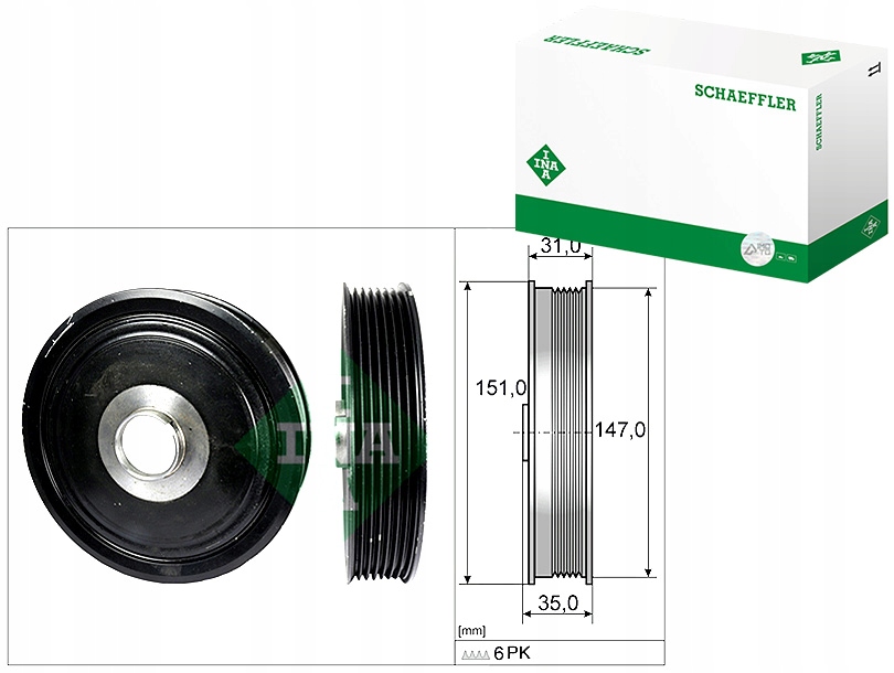 фото №1, Шків колінчастого вала колінчастого nissan interstar primastar renault master