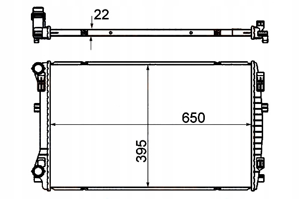 Купить Hella радиатор воды audi a3 limousine 1.2 tfsi 8