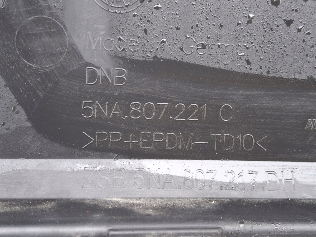 Vw tiguan 2 5na рестайлинг  бампер перед передний накладка lc9x 5na807221l Оригинал