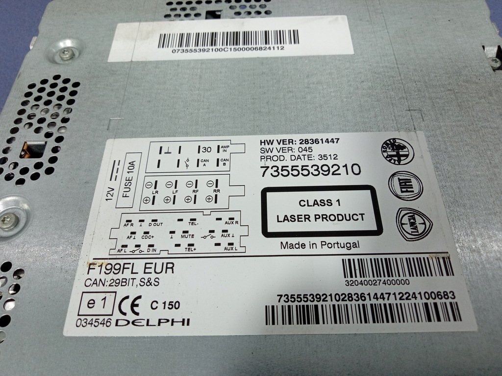 фото №5, Fiat punto evo 12- радіо cd заводський oem 7355539210