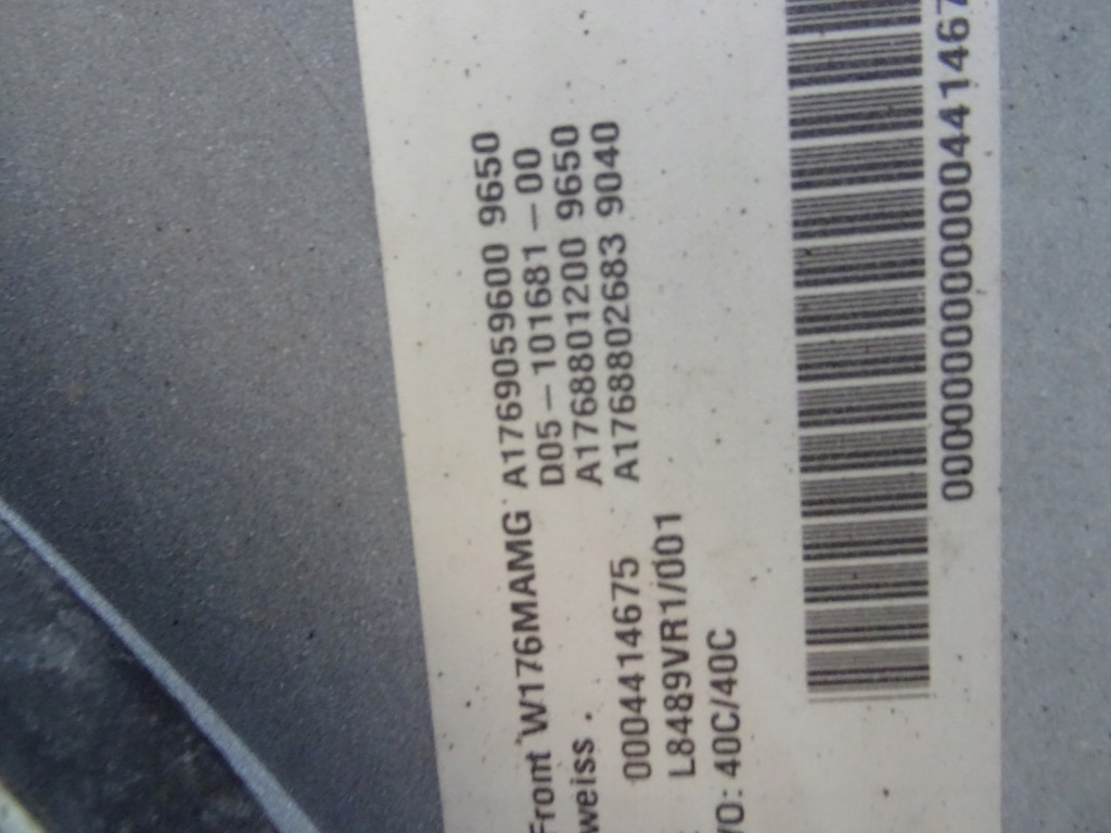 фото №15, Mercedes a-klasa w176 amg lift 15- бампер перед передній a1768800601 llu