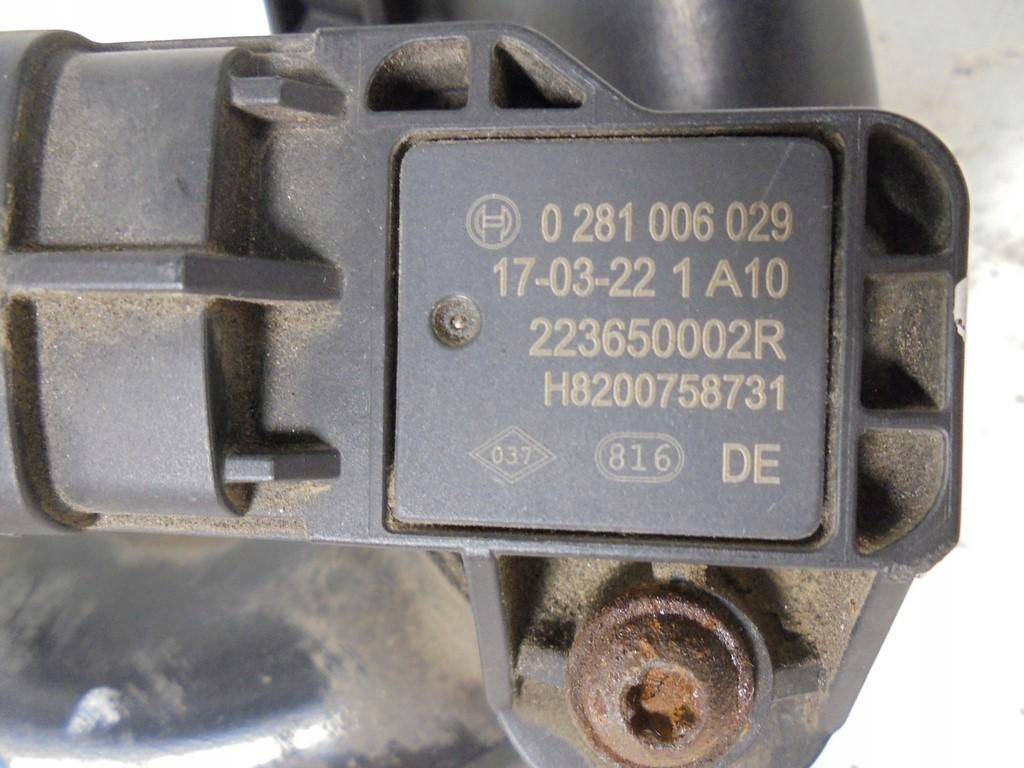 Шланг пабтрубок  труба воздуха 1,5 dci датчик 1049601 renault captur 1 15r в Украине