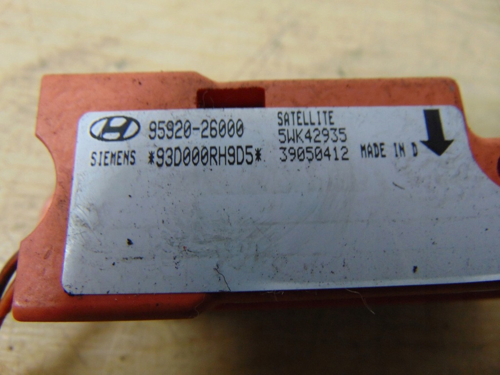 фото №6, Датчик ударний hyundai santa fe i 95920-26000