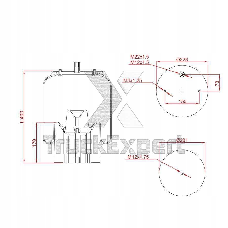 фото №3, Пневмоподушка подвеска schmitz