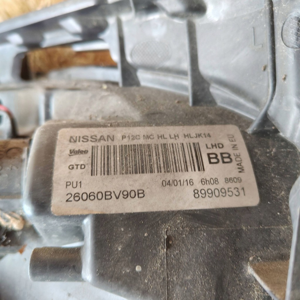 фото №8, Фара перед сторона левая nissan juke i f15 lift 26060bv90b