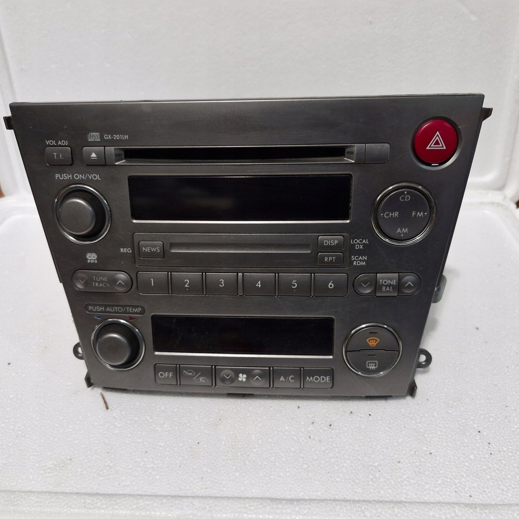 фото №2, Subaru legacy панель обдув кондиціонера радіо радіопрогравач 86201ag400