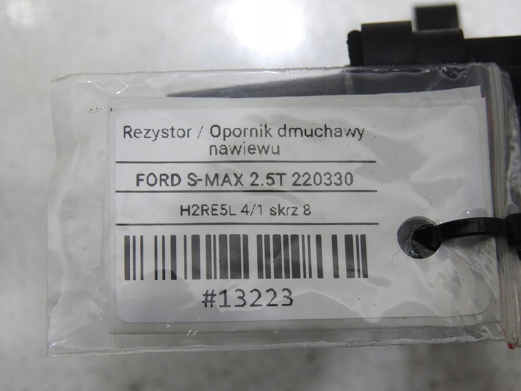 фото №6, Резистор резистор ford s-max mk1 6g9t-19e624-ad