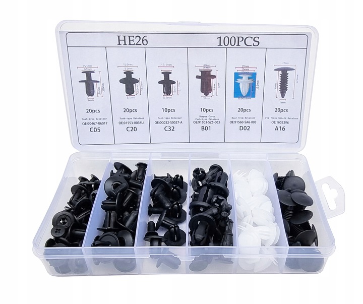 фото №13, Клипсы обивка клипса штифты автомобильные набор клипсы do автомобиля универсальные