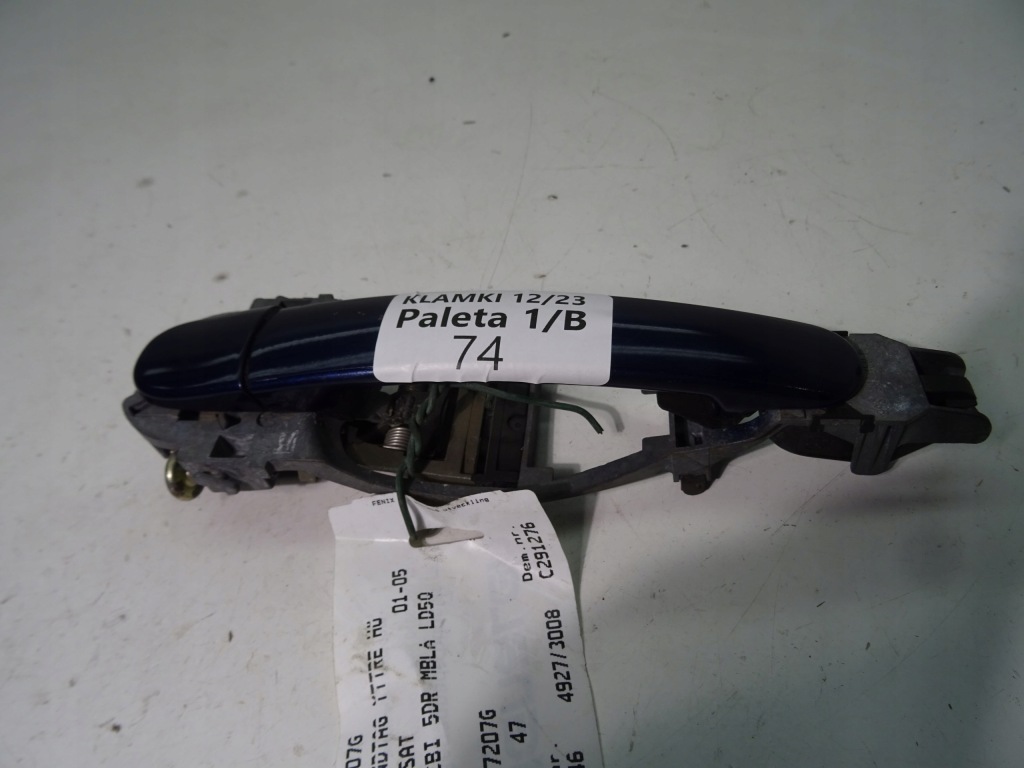 фото №1, Vw passat b5 ручка наружная левый задняя 3b0837207g ld5q