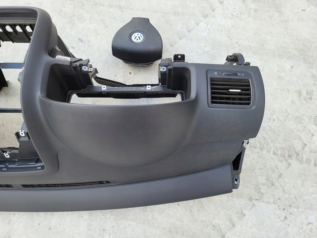 фото №14, Vw golf v 5 jetta iii 07r приборная панель консоль приборная панель приборная air bag подушка