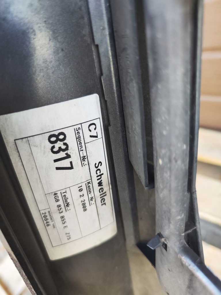 фото №8, Молдинг порог левая s-line audi a7 4g c7