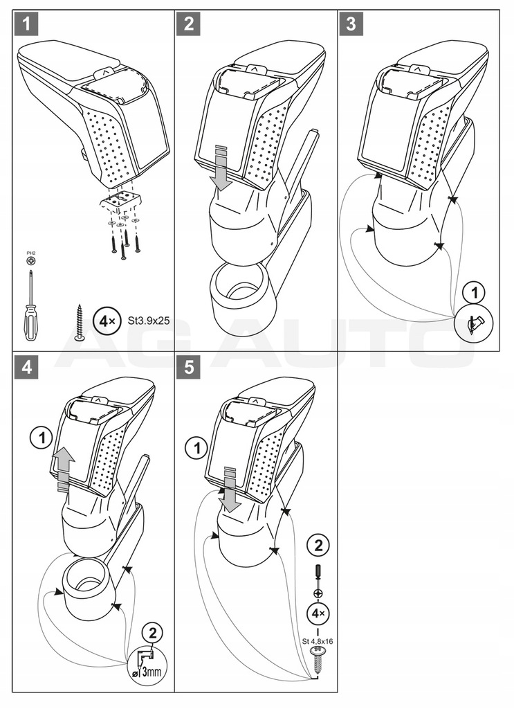фото №7, Підлокітник з адаптер do škoda citigo, 2011-2019, arm2-black