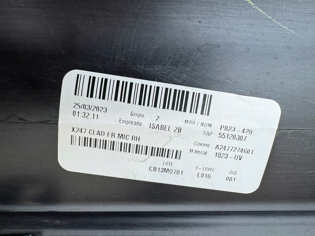 фото №13, Mercedes glb x247 19r- молдинг двері правий перед права a2477274900