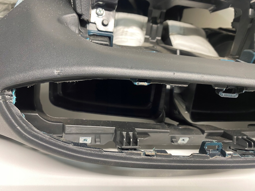 фото №7, Приборная панель консоль подушки безопасности ремни hyundai santa fe iv демонтаж