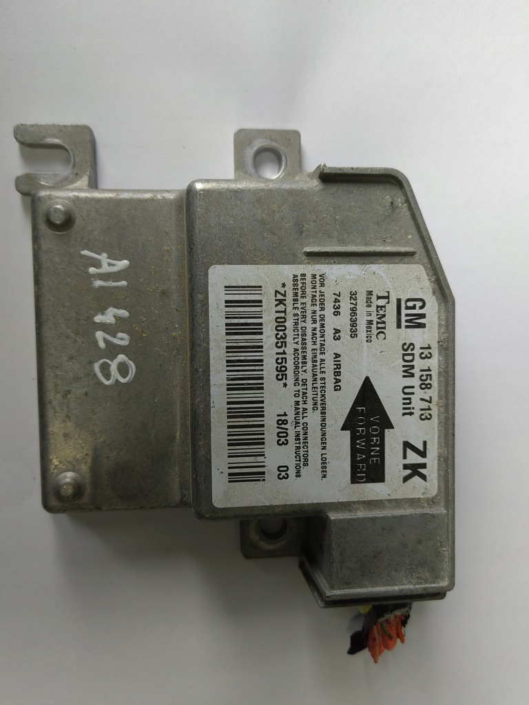 Купить Датчик подушка безопасности подушек 13158713 opel meriva a