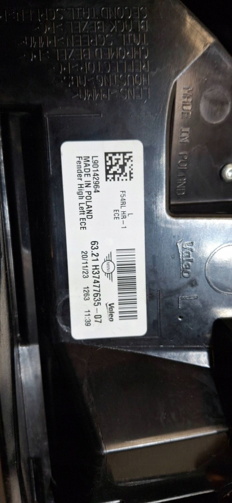 Лампа левая задний  задняя mini cooper clubman f54 рестайлинг  lci 7477635 в Украине