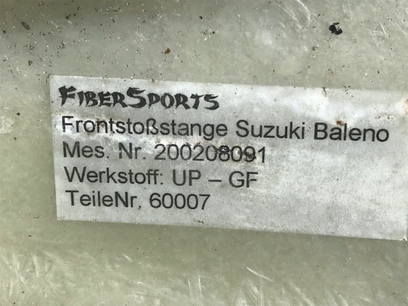 фото №6, Suzuki baleno тюнинг fibersports бампер перед