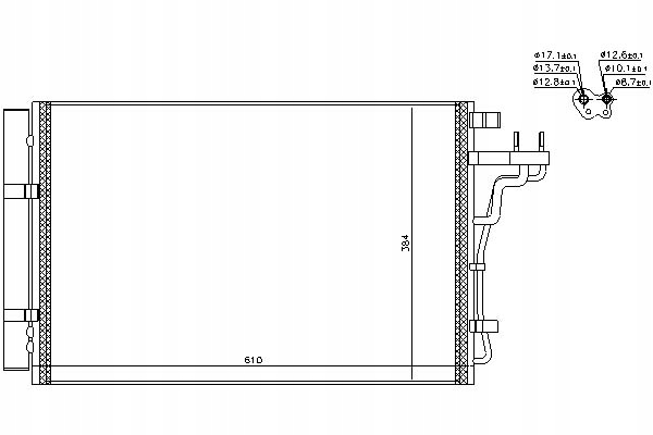 фото №1, Nissens радіатор кондиціонера з осушувач kia