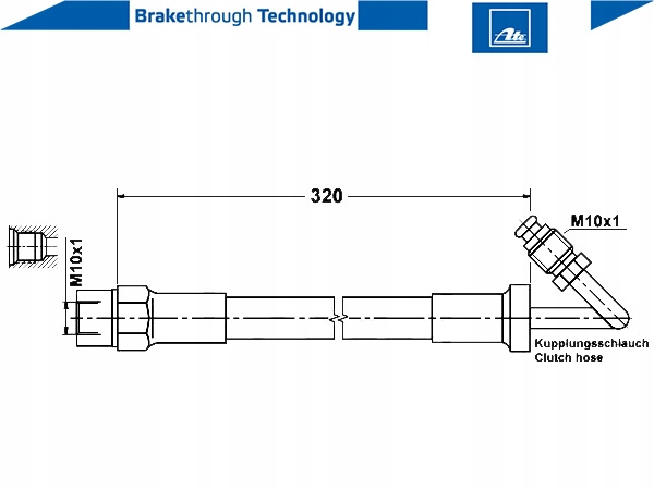 фото №2, Ate 24.5802-0320.3 шланг зчеплення
