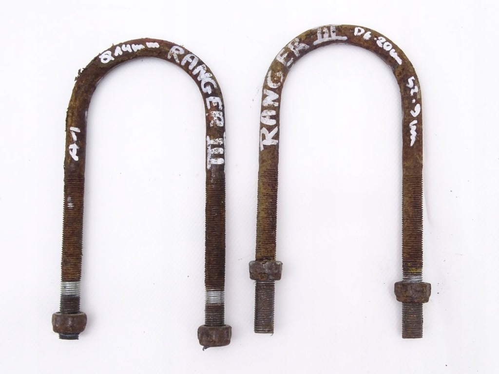 фото №1, Ford ranger iii mazda bt-50 06-11 скоба рессора задняя kpl 2 szt m14x90x200