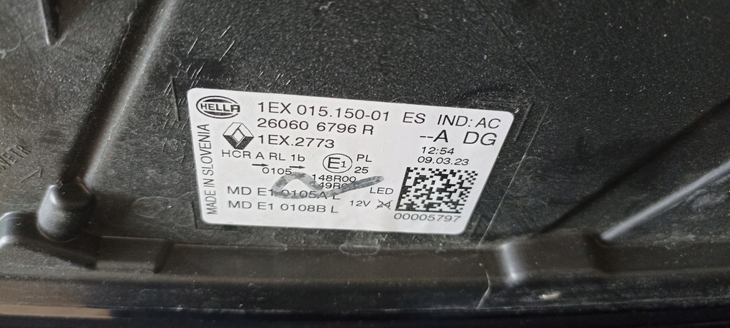 фото №9, Лампа ліва перед austral 260606796r