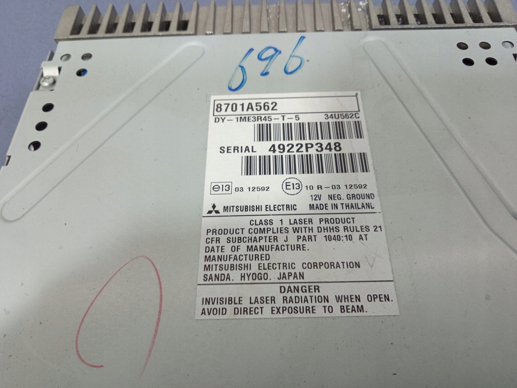 фото №5, Mitsubishi asx i 10- радіо cd заводський oem 8701a562