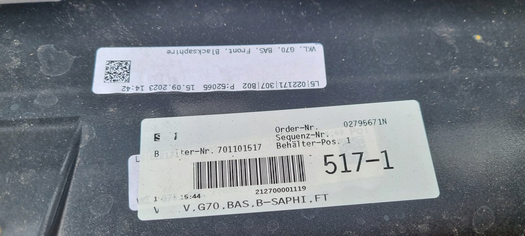 фото №14, Bmw 7 i7 g70 бампер перед оригинал a159