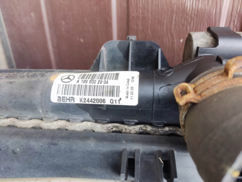 Комплект радиатор интеркулер механическая коробка передач mercedes a-klasa w169 рестайлинг в Украине