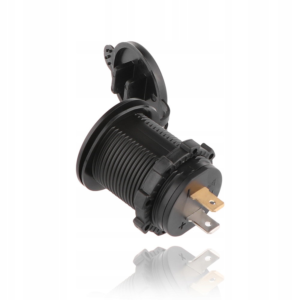 фото №13, Роз'єм зарядний пристрій автомобіль 2x usb 3,1a 12-24v