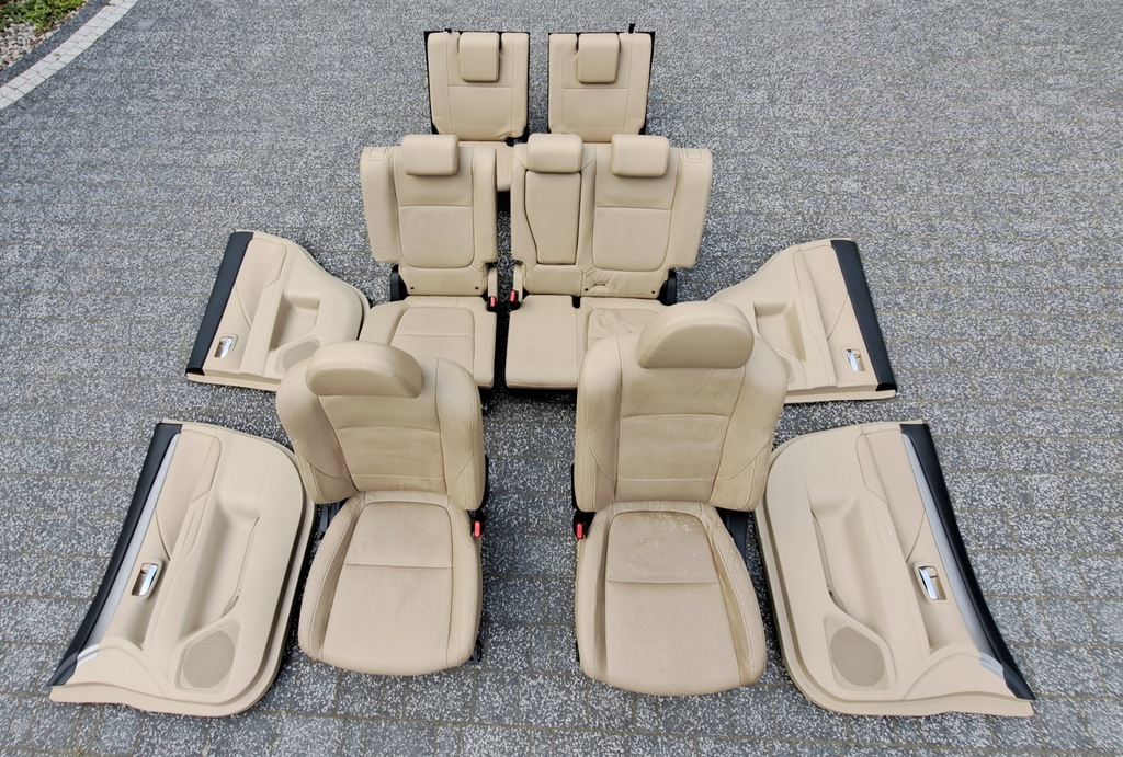 фото №12, Mitsubishi outlander 3 iii 2.2 di-d 2014 сидіння обшивки шкіра комплект