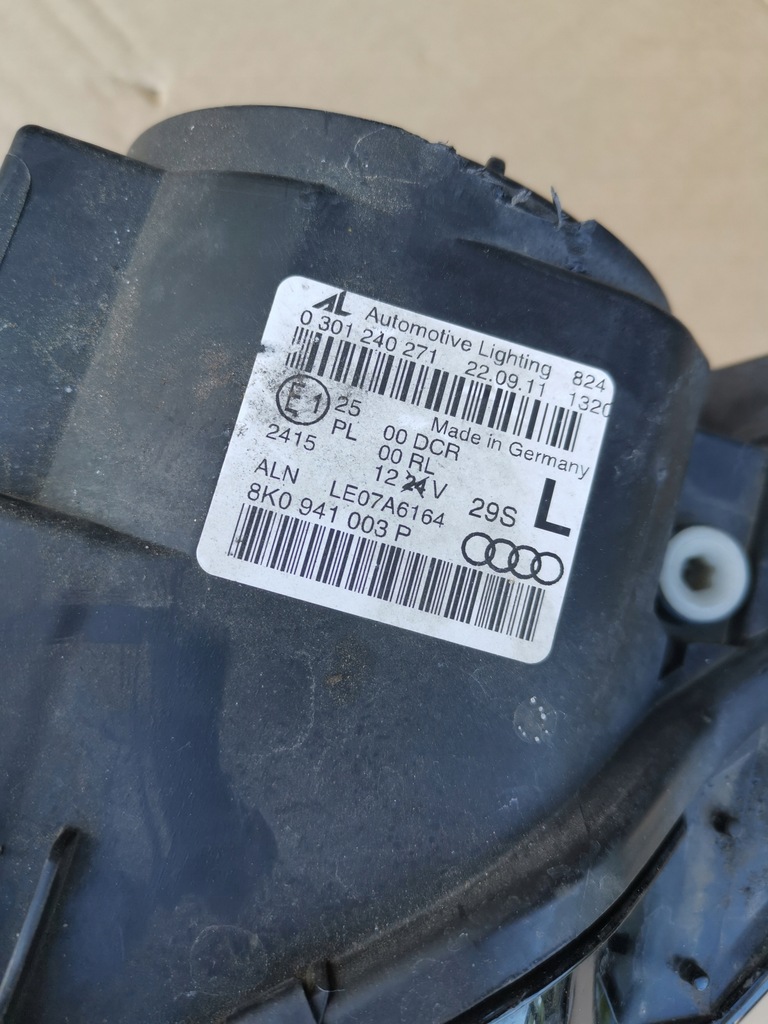 фото №8, Audi a4 b8 8k лампа ліва ксенон 8k0941003p перед