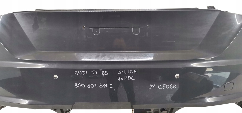 фото №6, Audi tt 8s iii 2014- s line бампер задний задняя 4 pdc 8s0807511c