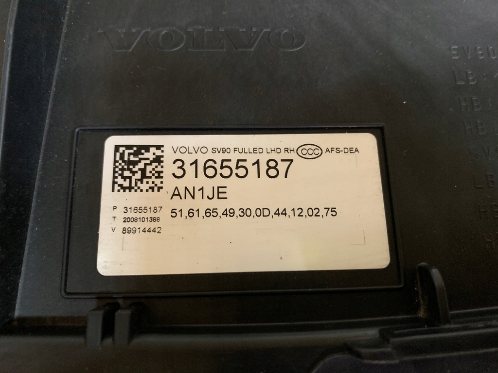 фото №11, Volvo v90 s90 16-20 rok лампа права перед full led