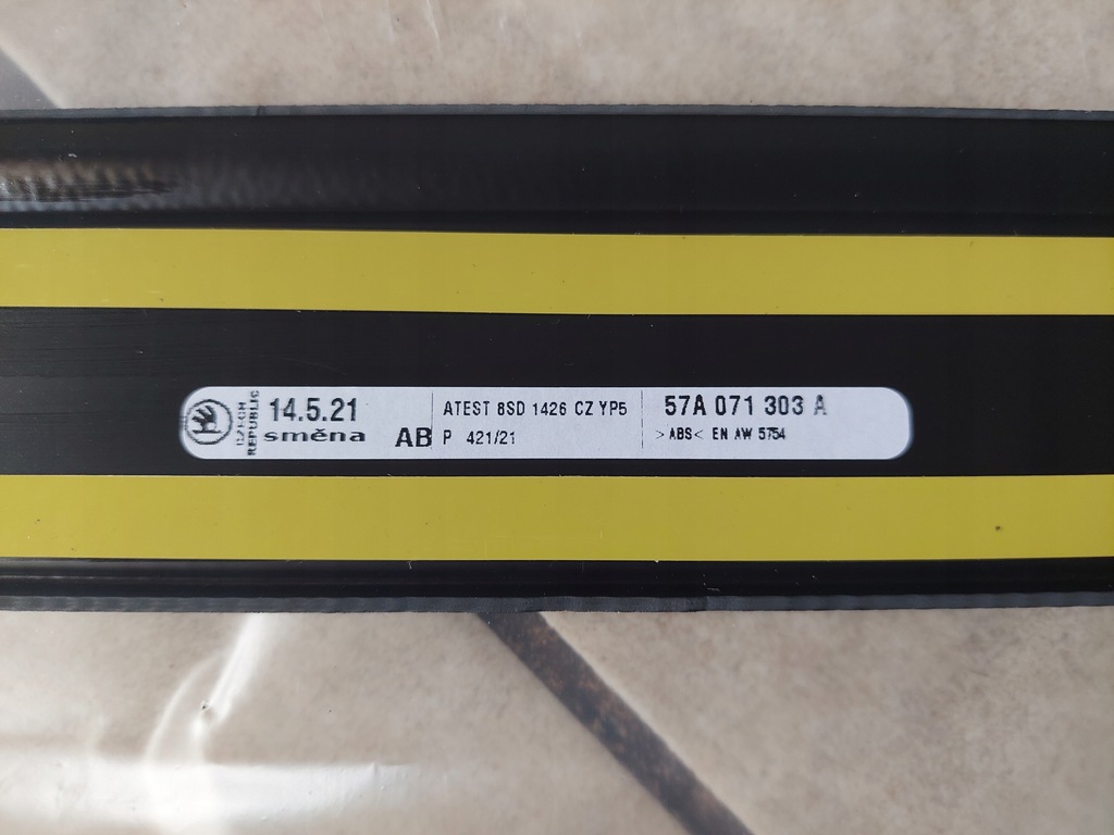 фото №5, Накладка - молдинг порог - левый перед - skoda karoq - nowa