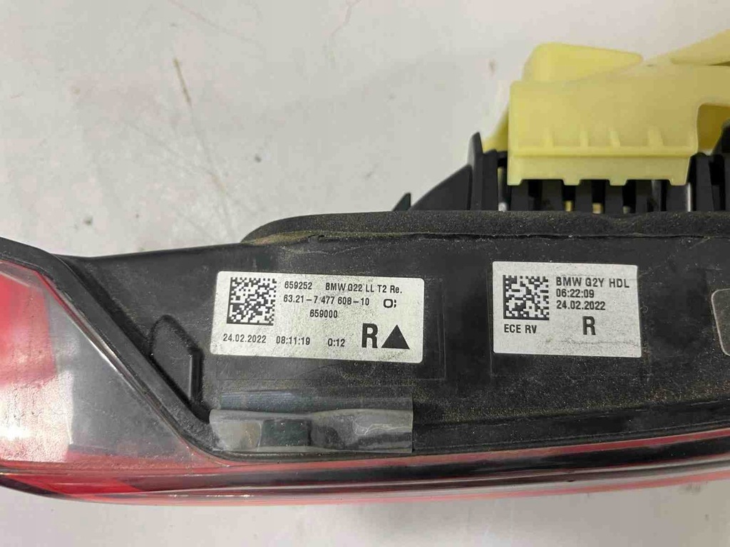 фото №16, Комплект лампа задних bmw 7477607 3.0l бензиновый 2022