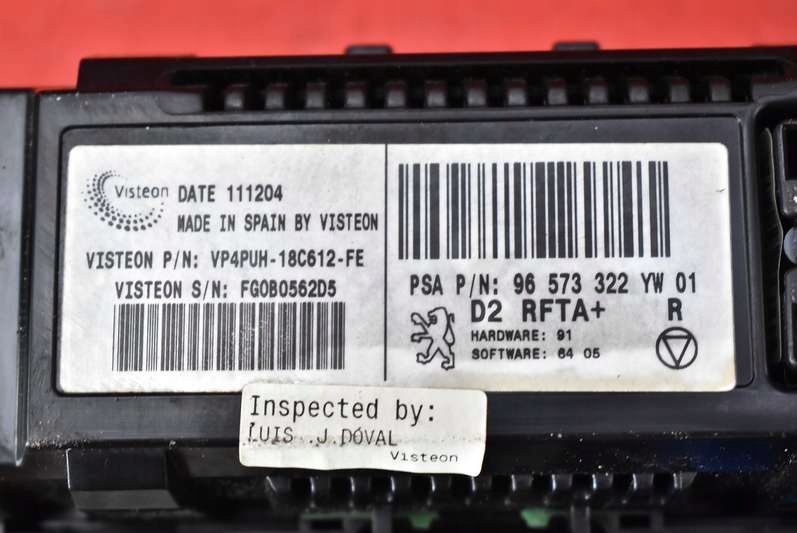 фото №7, Панель управление обдув кондиционер 96573322yw01 peugeot 407 04-10