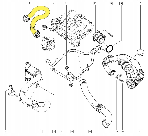 фото №2, Труба turbo renault trafic ii 2.0 dci 8200760918