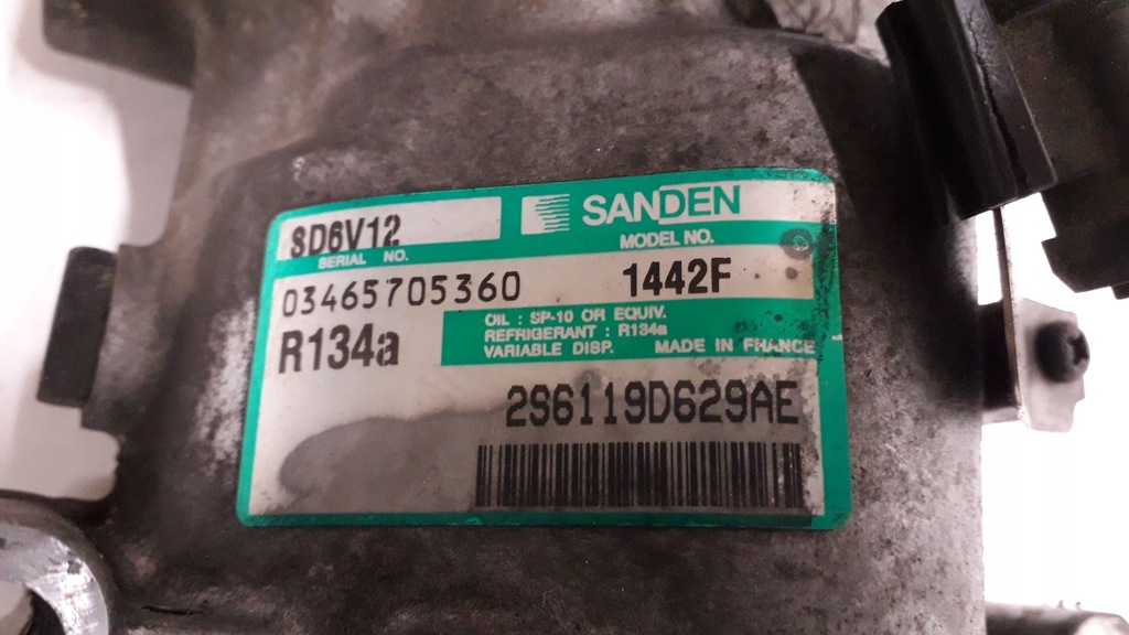 фото №10, Mazda 2 ii 1.4d 02- компрессор кондиционера 2s6119d629ae