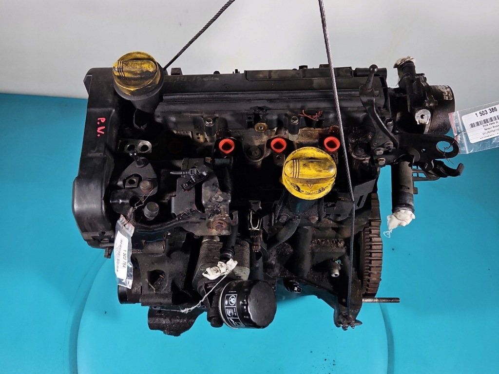 Двигун k9kt766 renault modus 1.5 dci 86km odpalany film вимірювання Недорого