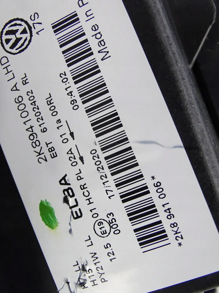 фото №7, Лампа перед правая vw caddy iv lift 20-24 2k8941006a