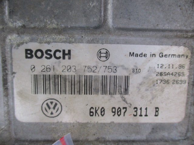 фото №6, Seat cordoba 6k 1.6 бортовой компьютер двигателя 6k0907311b 0261203752/753