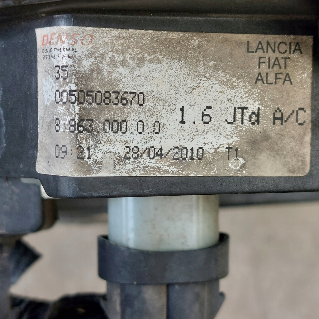 фото №7, Alfa romeo mito 1,6jtd вентилятор радіатора 886300000 00505083670