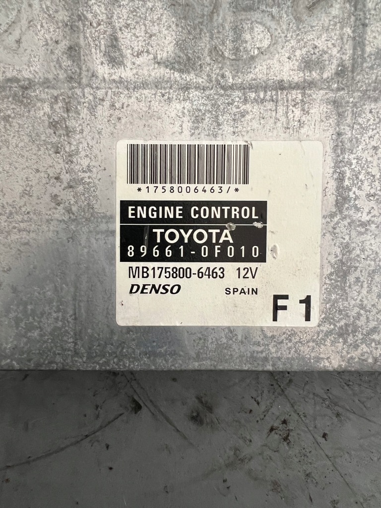 фото №6, Toyota corolla verso ii 2,0 d4d 89661-0f010 набір стартовий 89661-0f010