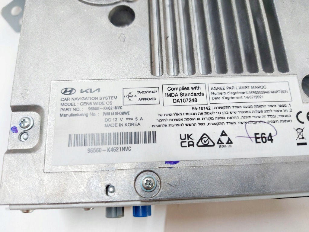фото №7, Hyundai kona 23r. радіо дисплей навігація 96560-k4621nvc