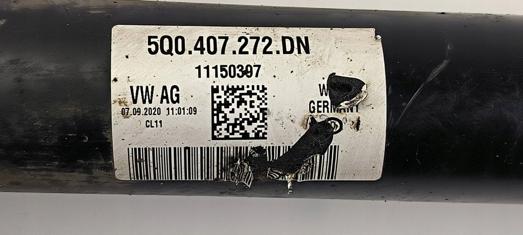 фото №3, Приводной вал правая перед 5q0407272dn skoda octavia iv