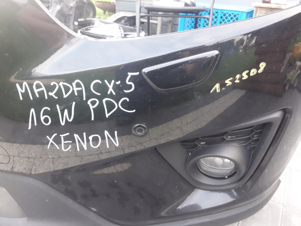 фото №9, Mazda cx5 2012-2015 бампер перед оригинал kompletny idealny цвет 16w