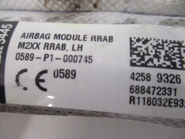 фото №12, Opel karl подушка безопасности шторка безопасности подушка левая комплект